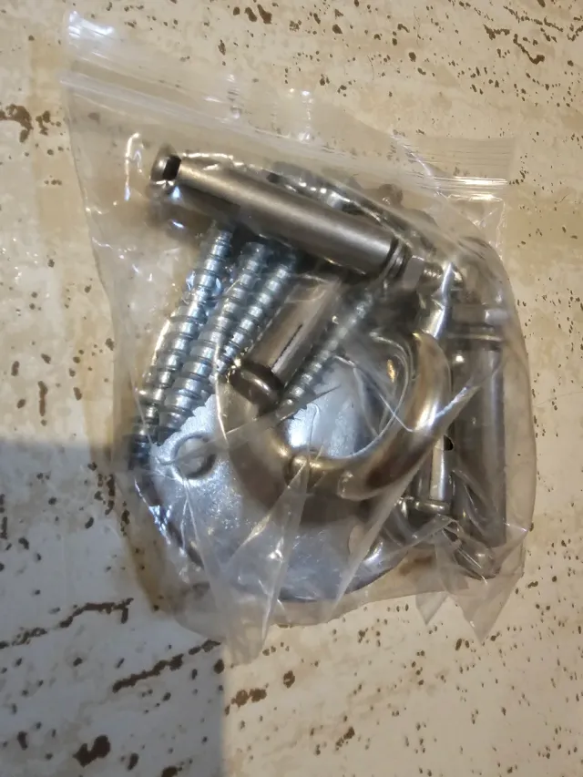 DOS Ganchos de Acero Inoxidable 450 kg