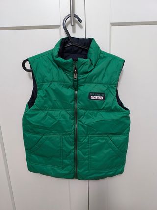 Chaleco niño azul y verde