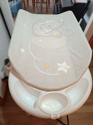 Bañera cambiador bebé plegable