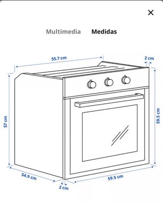 Horno Ikea semi nuevo