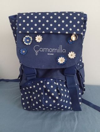 Zaino Camomilla blu pois