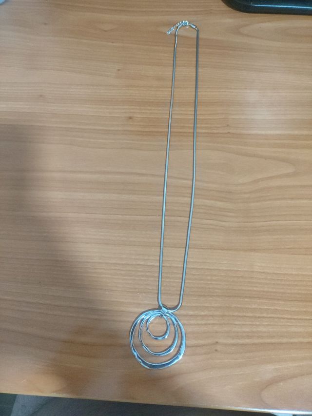 2 Collares Plateados Mujer