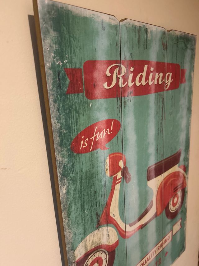 Andar de Scooter Vintage é divertido! moldura