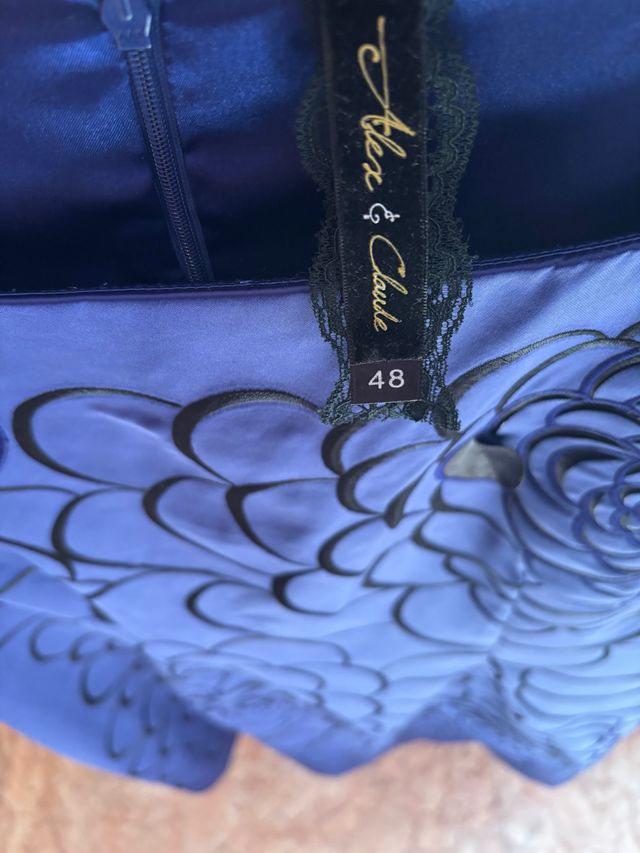 Vestido Alex & Claude Azul Talla 48