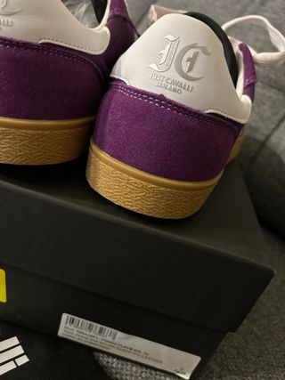 Zapatillas Just Cavalli Piel Morado