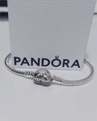 Pulsera Pandora Corazón Brillante Plata
