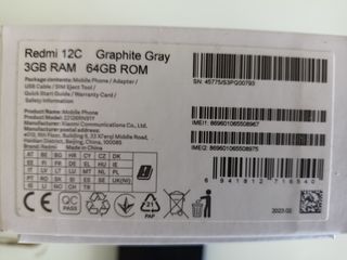Xiaomi Redmi 12C Graphite Gray 3GB RAM