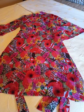 Vestido MISSING JOHNNY Multicolor Manga Francesa T