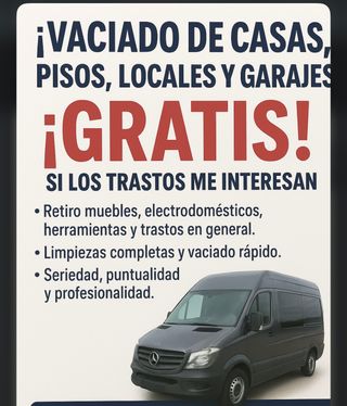 VACIADO DE CASAS, PISOS, LOCALES Y GARAJES!