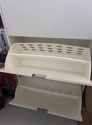 Zapatero 3 cajones blanco 79x29x148