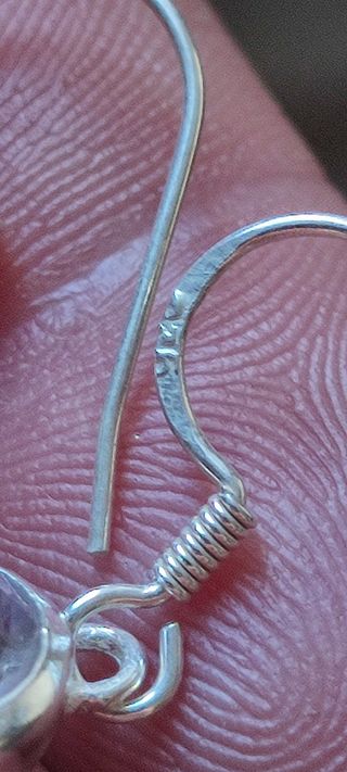 Pendientes Plata y Ametrino. 