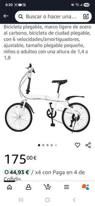 Bicicleta Plegable Adultos