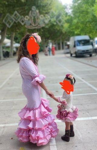 Vestido Flamenca Talla 34-36. Mas complementos