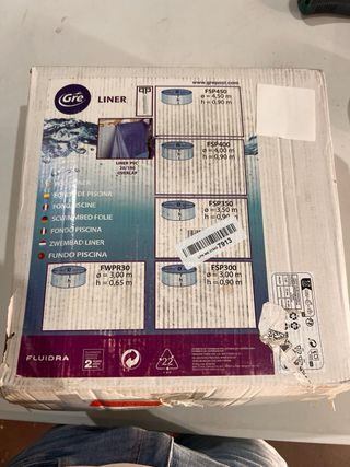 Liner Piscina Redonda Gre 350x90cm Azul