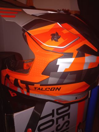 Casco Motocross Falcon Naranja