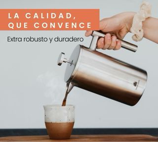 Cafetera Prensa Francesa 0,35L Acero Inoxidable