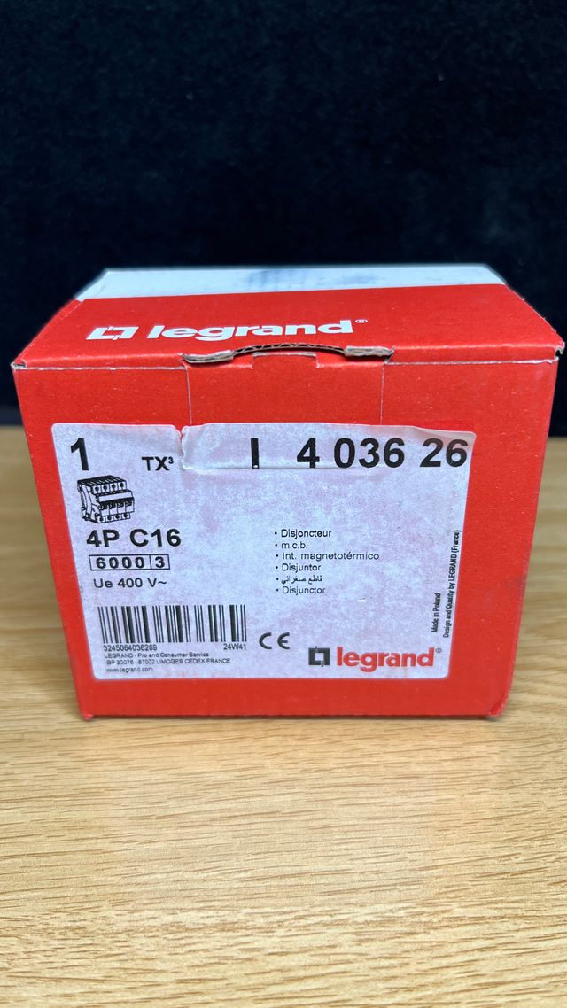 Interruptor Automático Legrand 4 Polos 16A