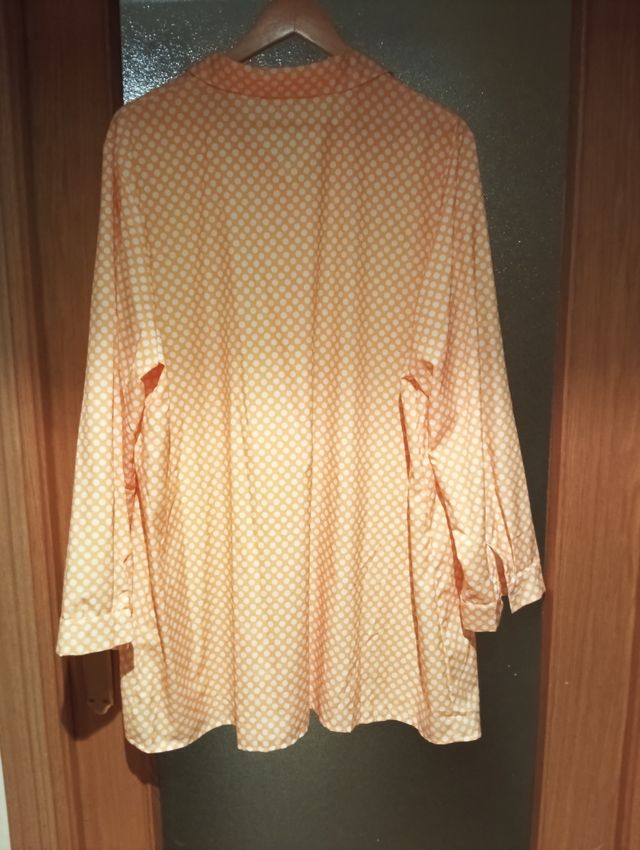 Camisa larga estampada