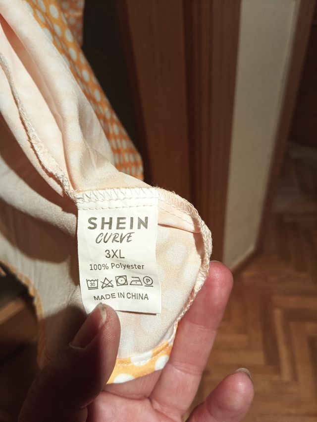 Camisa larga estampada