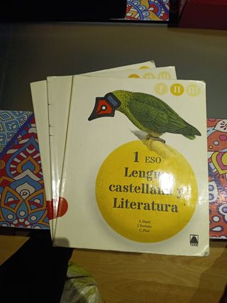 Lengua castellana y literatura 1 ESO 3 libros