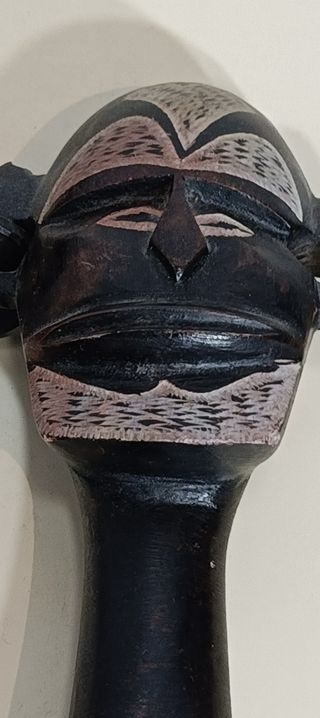 3 busti africani in pietra antichi
