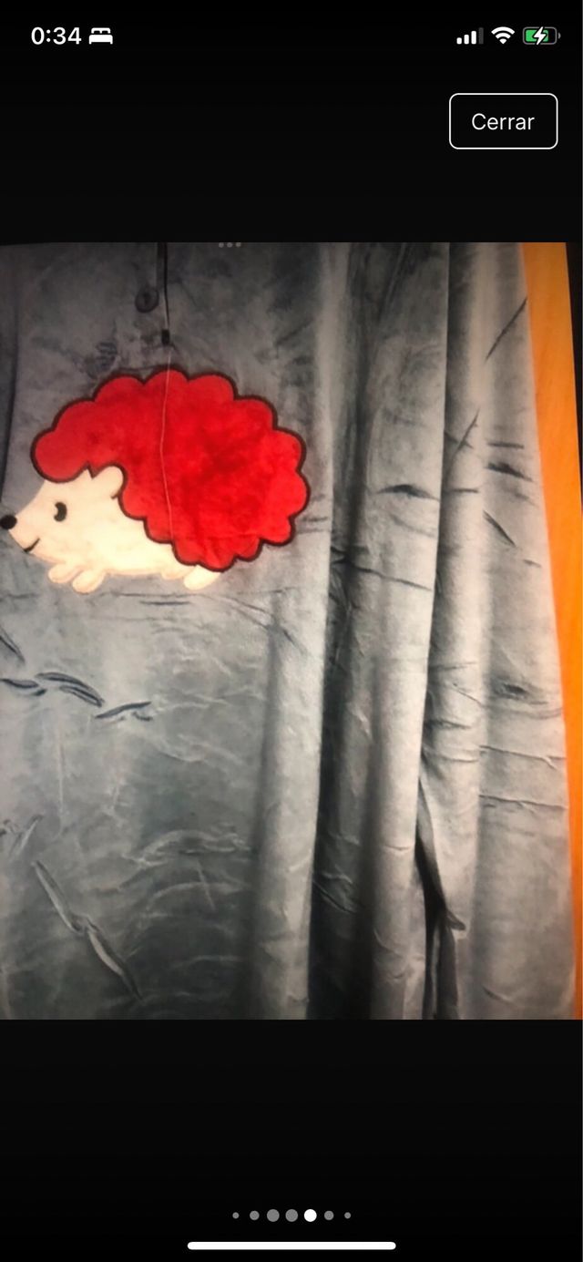 Pigiama invernale grigio da donna con riccio