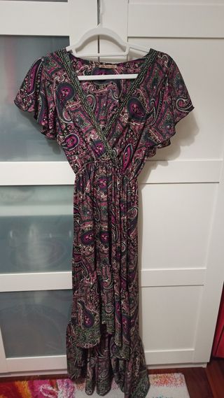 Vestido largo estampado boho chic