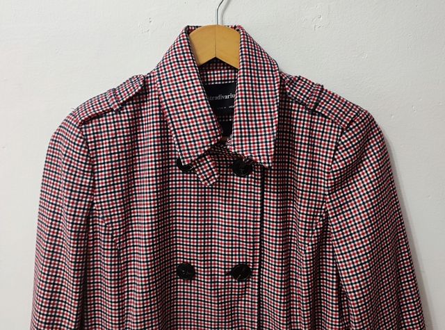 Gabardina de cuadros Stradivarius mujer Talla M