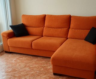 Sofá Chaise Longue Naranja
