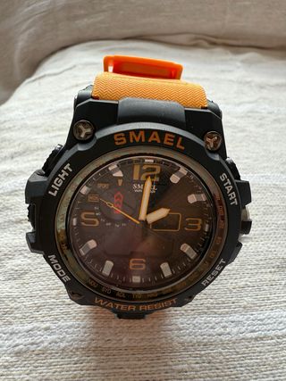 Reloj Smael Negro y Naranja