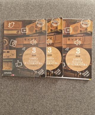 Libro de LINGUA E LITERATURA GALEGA de 3° de ESO. 