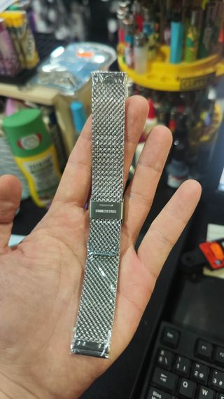 Correa Milanesa Seiko 20mm Plata