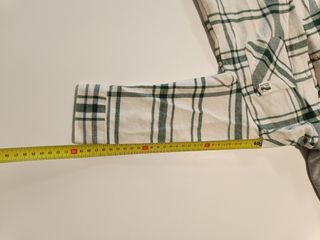 Camisa/sobrecamisa de cuadros Zara con capucha 2-3