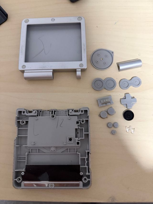 Piezas Game Boy Advance SP Plateada Nintendo