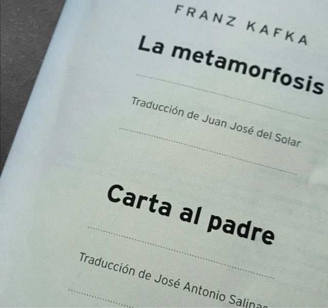 Franz Kafka La Metamorfosis y Carta al padre