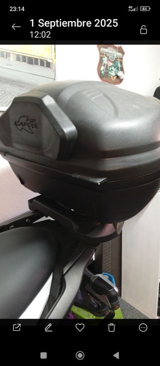 Maletín Moto Kappa K47N y herraje soporte