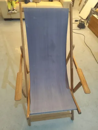 Hamaca Plegable Madera y Tela