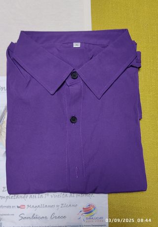 Camisa Morada Hombre Talla XL