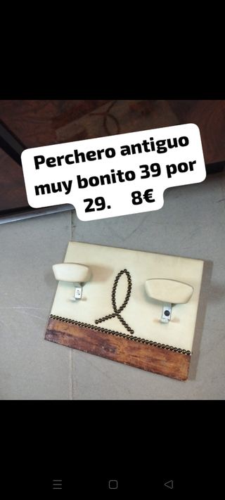 Perchero antiguo decorativo