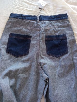 Pantalón vaquero retro talla L con etiqueta