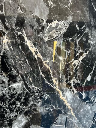 Placa decorativa Mármol Cuarzo Negro