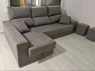 Sofá sofa Sofá sofa modular gris tela