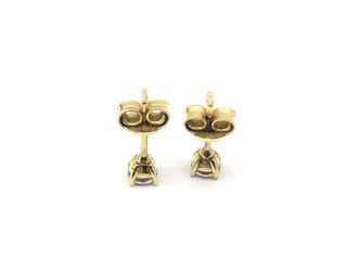 pendientes oro 18k con piedra con circonita
