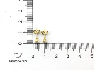 pendientes oro 18k con piedra con circonita