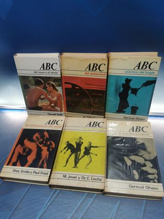 Lote 6 libros, tapa dura, El ABC DE....circulo de lectores, años 60/70