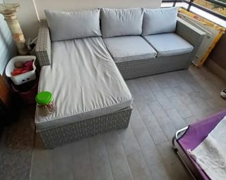 Set da giardino divano con penisola 