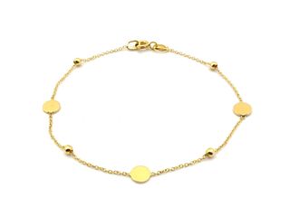 pulsera oro 18k con piedra con circonita