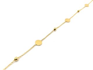 pulsera oro 18k con piedra con circonita