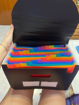 Carpeta Acordeón Multicolor 24 Compartimentos