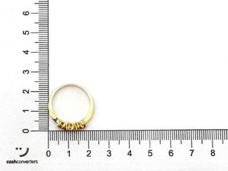 anillo oro 18k con piedra con diamante,rubi